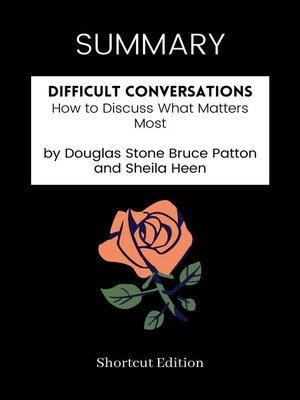 cover image of SUMMARY--Difficult Conversations
